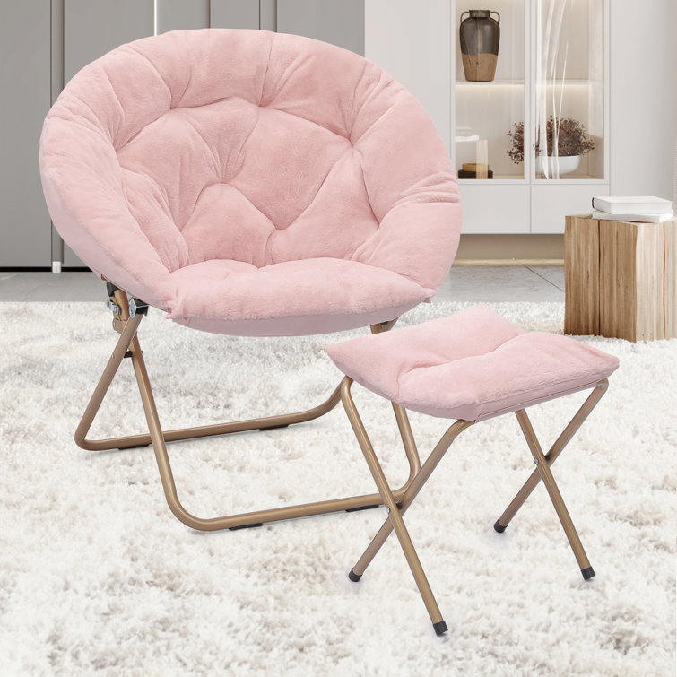 Pink deals moon chair